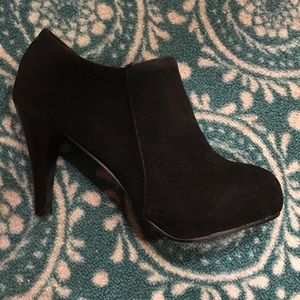 NWOT Black Bootie Heels! Tried on, never worn.