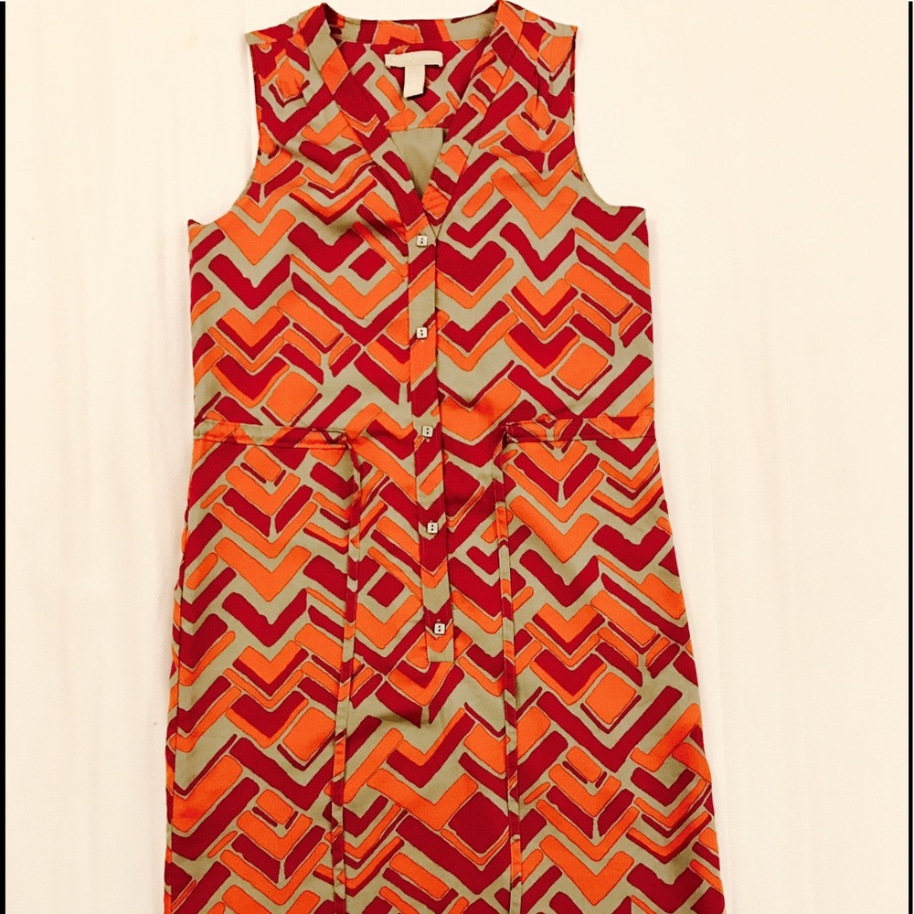 NEVER WORN  - ZigZag Patterned Dress