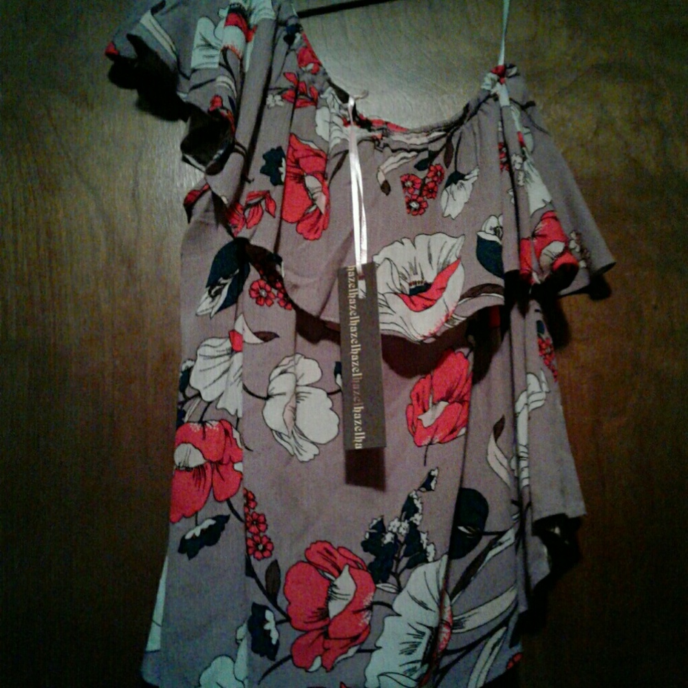 Hazel hazel hazel floral print purple pattern