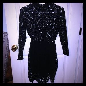 New✨Black lace body con dress