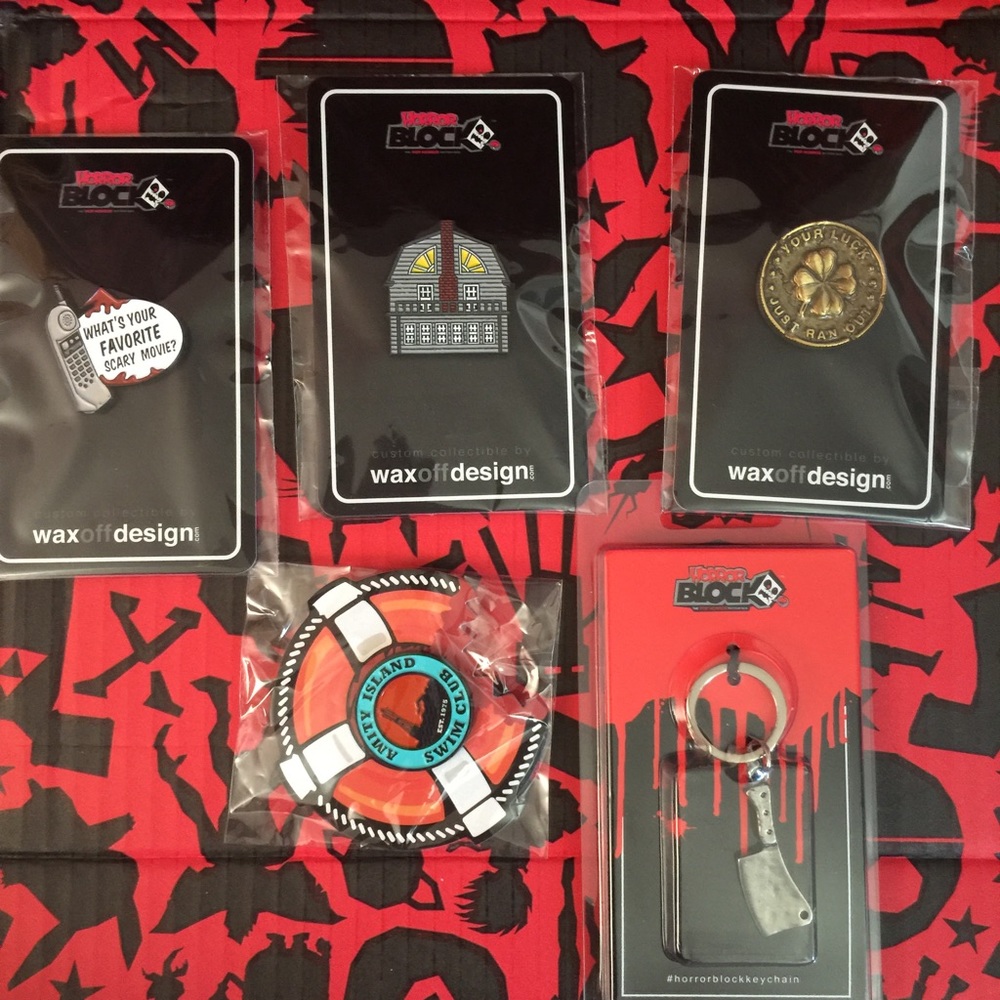 Horror Block Pins