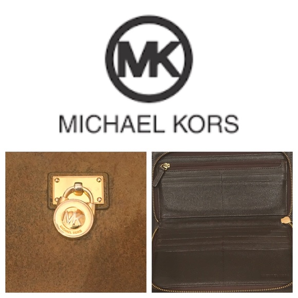 MICHAEL KORS WALLET AUTHENTIC DISTRESSED SUEDE - Picture 2 of 4