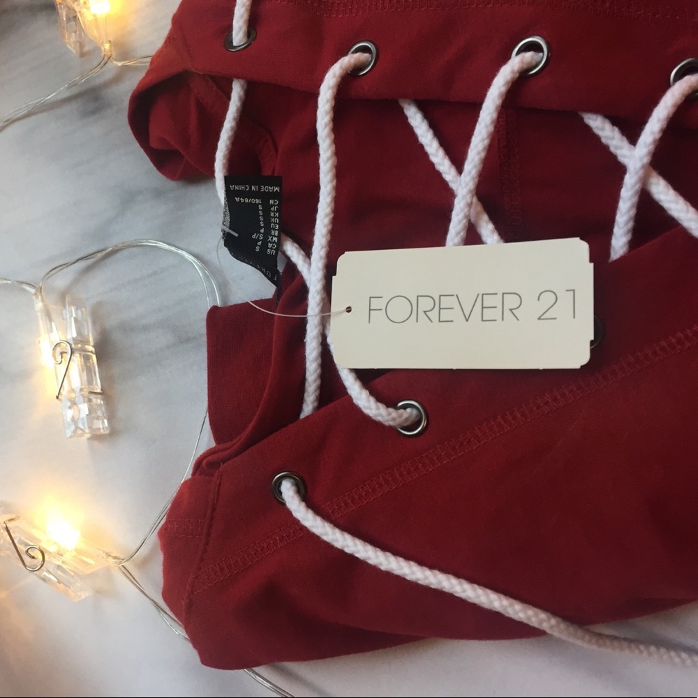 BNWT Lace Up Hoodie Top / Jacket - Picture 4 of 5