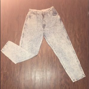 Stone Wash Denim Pants