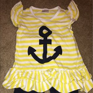 Cute anchor ruffle outfit!