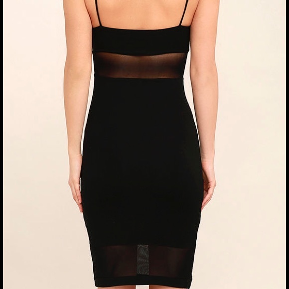 Lulus Black Bodycon Midi Dress - Picture 2 of 4