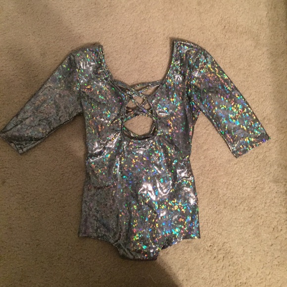 Iheart raves sparkly bodysuit - Picture 3 of 4
