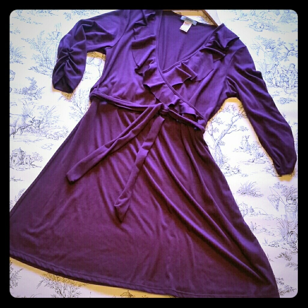 Beautiful Purple wrap dress