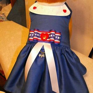 Fourth of July Ribbon Dog Dress