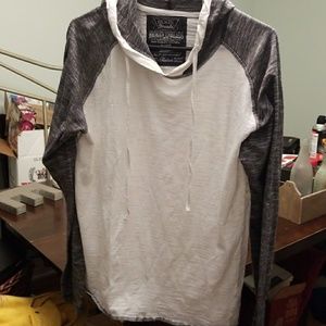 Broken threads long sleeved tee hoodie