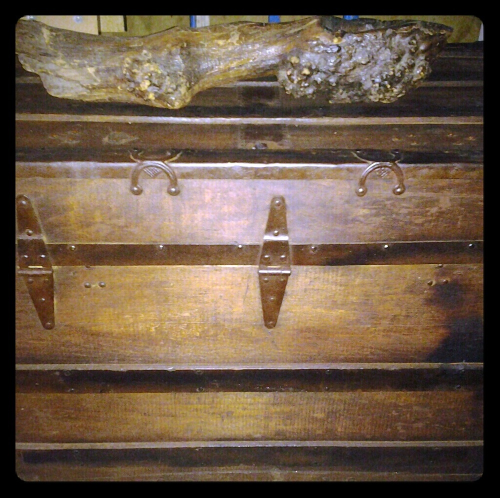 Old steamer trunk