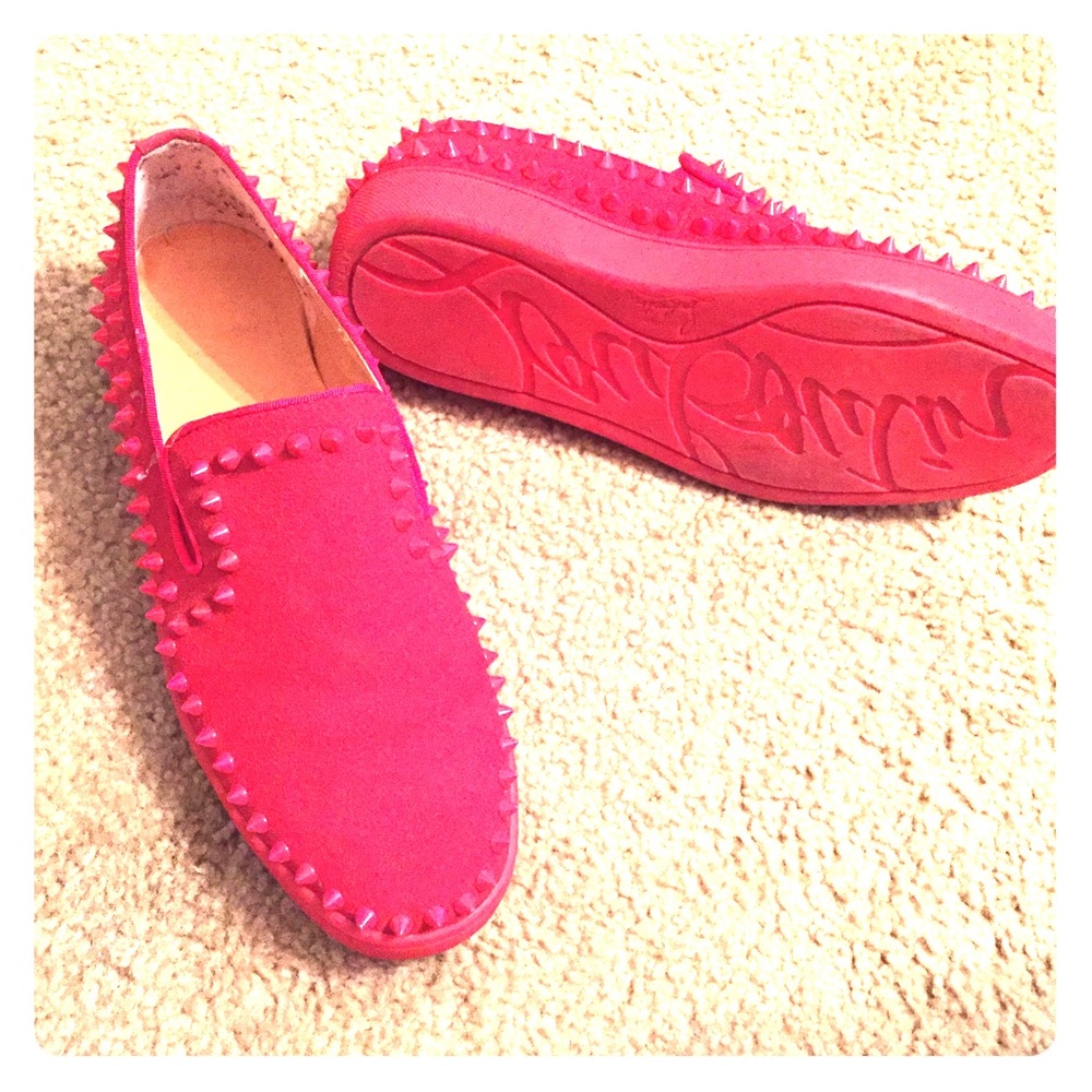 Christian LV RED Bottom loafers unisex!!