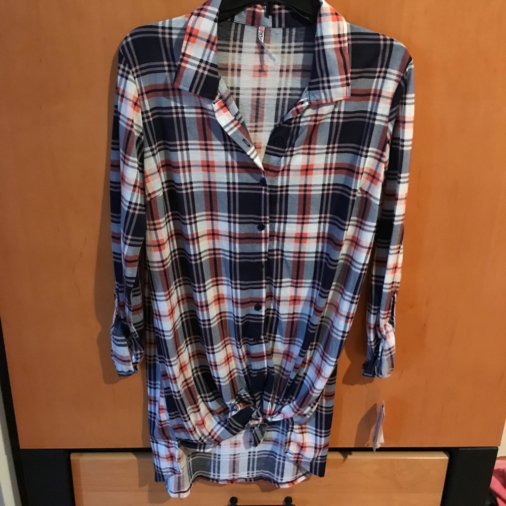 Wallflower plaid shirt
