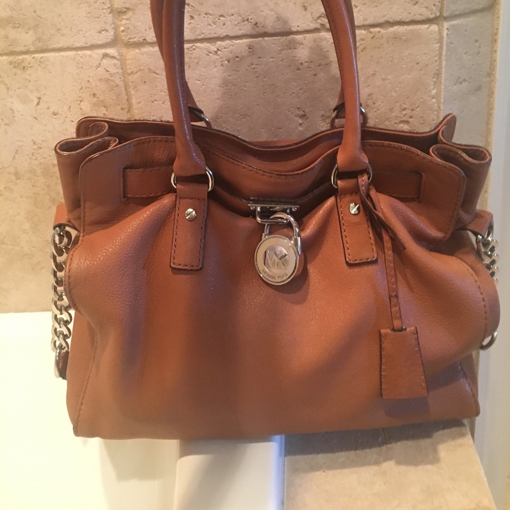 Michael Kors Cognac Hamilton Satchel/Handbag