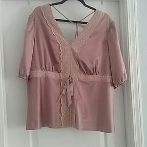 Blush colored blouse