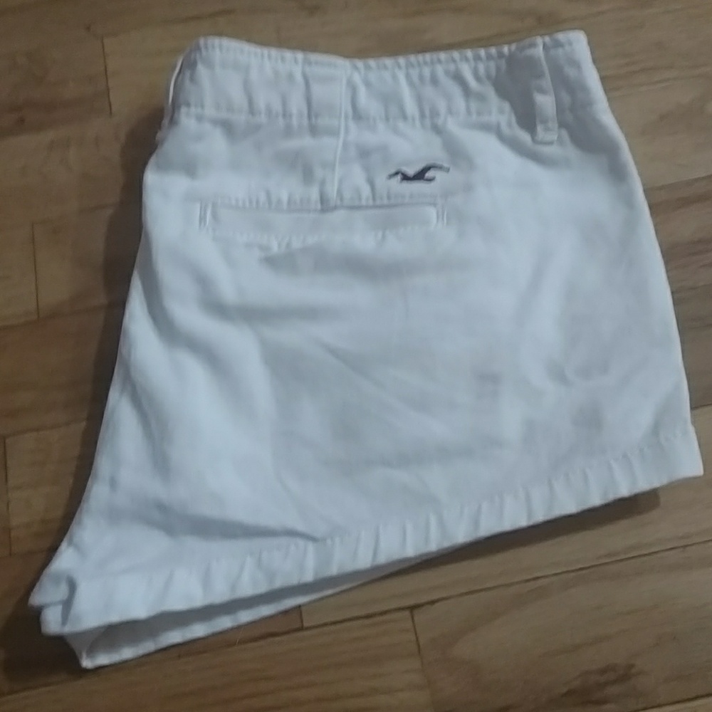 Hollister white shorts