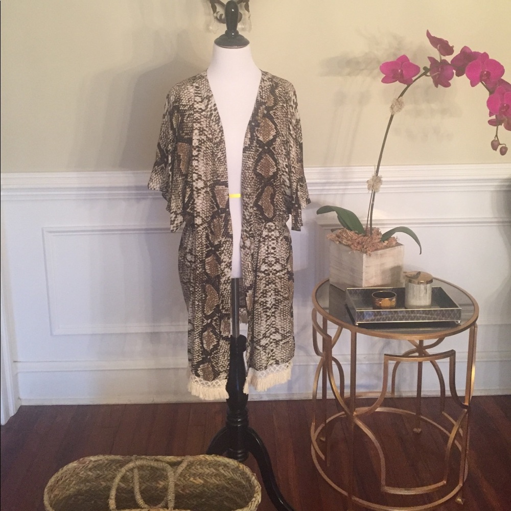Brand new snakeskin print cover up!