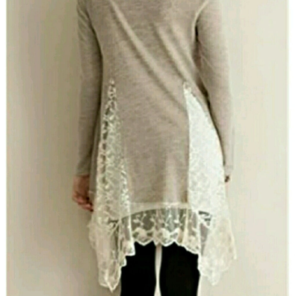 ONE LEFT!! 5-star Rated Asymmetrical Lace Dress - Picture 2 of 4