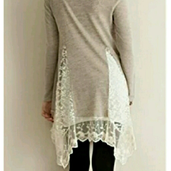 ONE LEFT!! 5-star Rated Asymmetrical Lace Dress - Picture 2 of 4