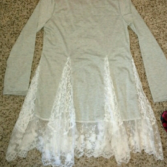 ONE LEFT!! 5-star Rated Asymmetrical Lace Dress - Picture 4 of 4