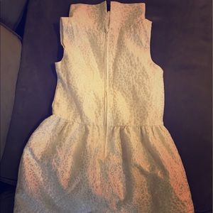 Crazy 8 White with silver sparkle leopard dress