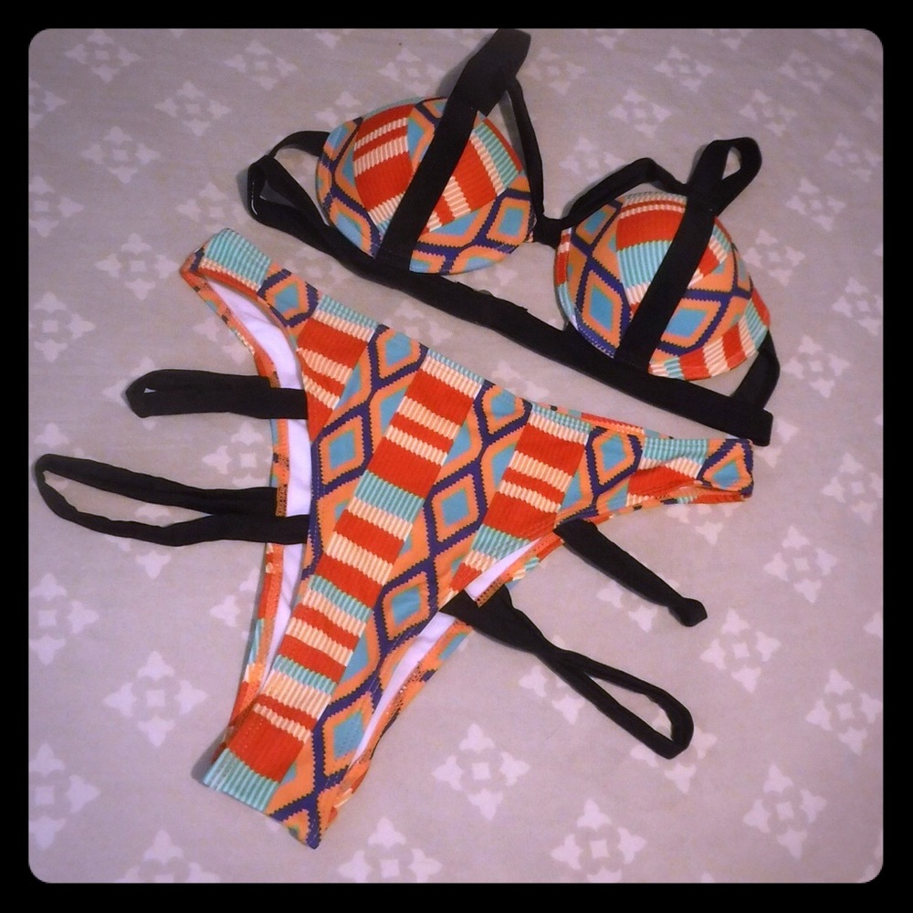 Loopsy lou high waisted push up bikini