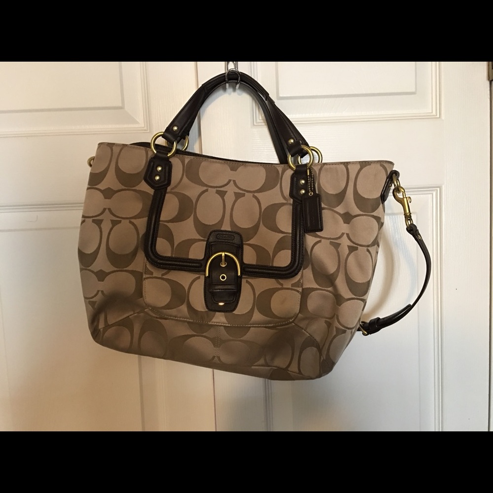 Large Brown/Beige Coach bag