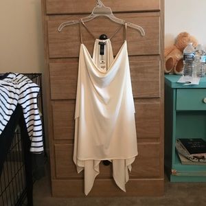 EXPRESS Size L flowy off white tank top