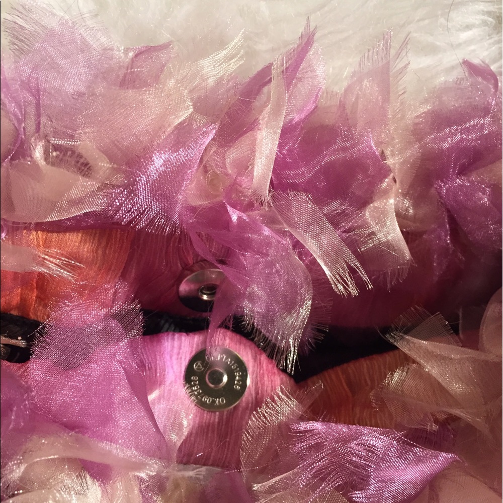 Fabulous froufrou bag with bamboo handle - Picture 3 of 7