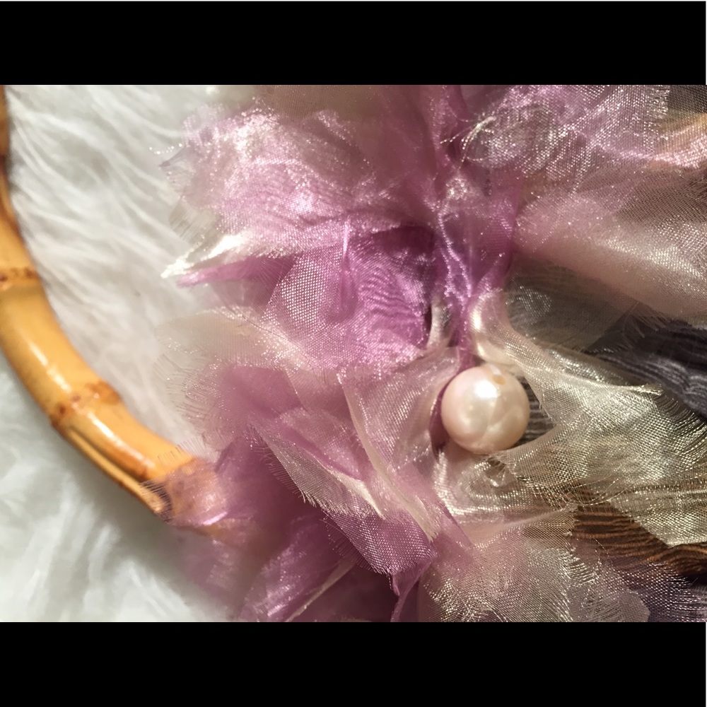 Fabulous froufrou bag with bamboo handle - Picture 4 of 7