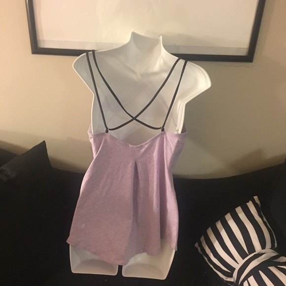 lululemon cami bra tank top purple blouse tee blue