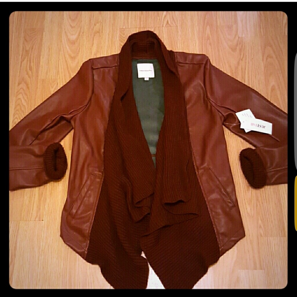 BNWT, NEVER WORN burgundy Jacket