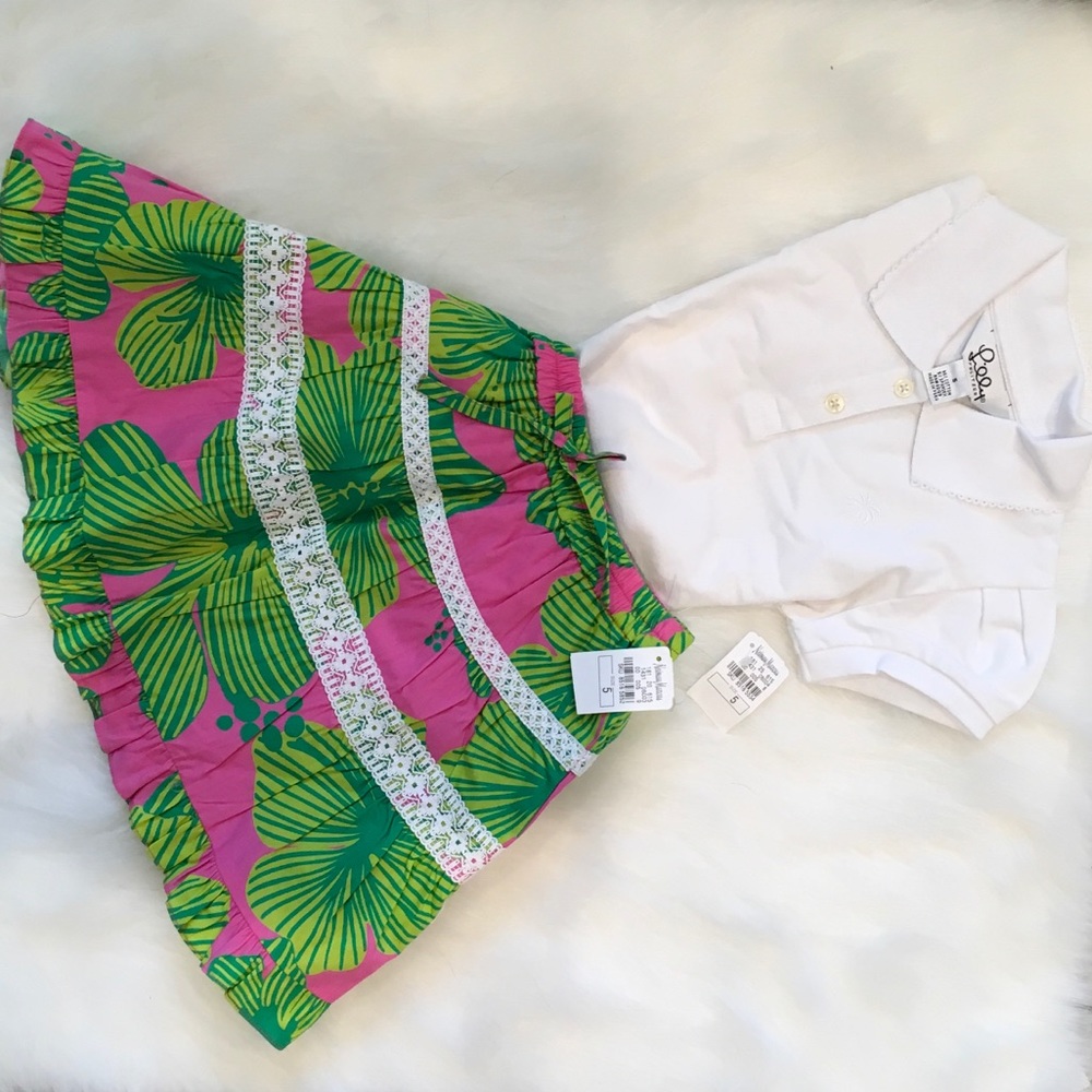 NWT Girls Lilly Pulitzer blouse and skirt
