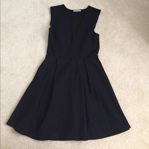 Black Vneck Party Dress