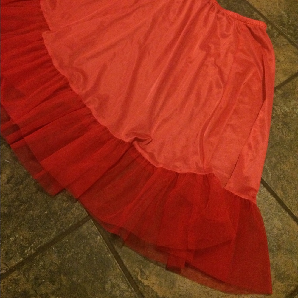 SALE Long Red Petticoat
