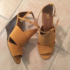 Yellow Wedge Sandal