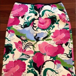 Talbots printed skirt
