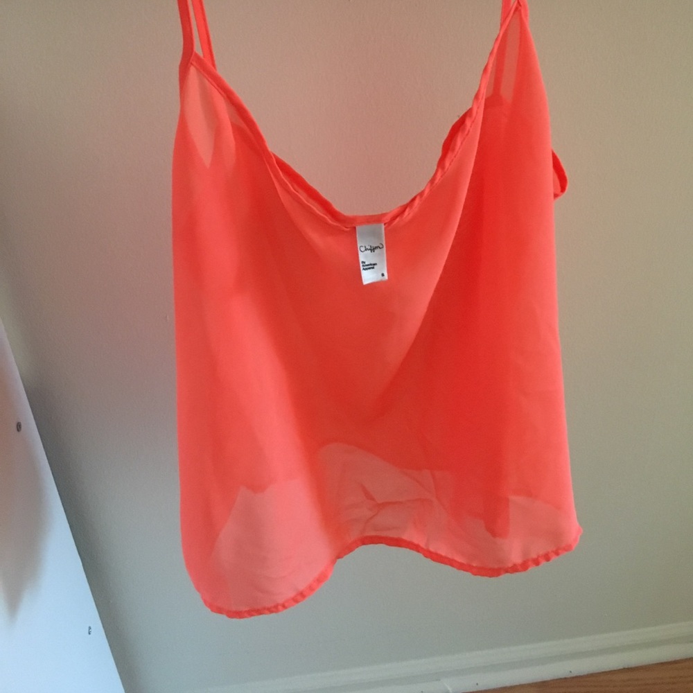 American apparel chiffon tank