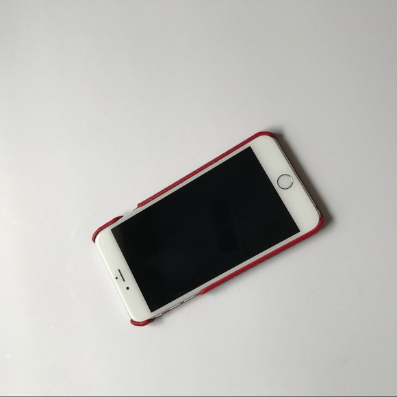iPhone 6 Plus 6s 7, 8 red leather snakeskin case - Picture 3 of 3