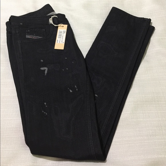 Diesel Denim - Diesel Livy Jeans Black Coated Denim Wash 008Q1