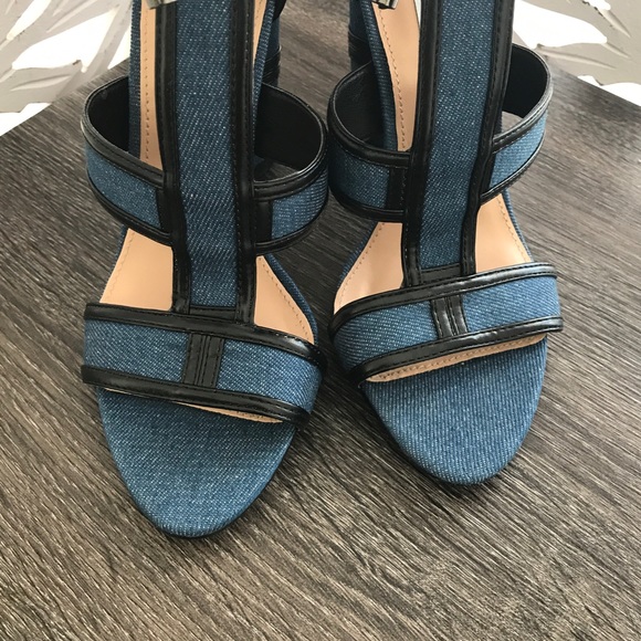Denim Chunky High Heel - Picture 4 of 6