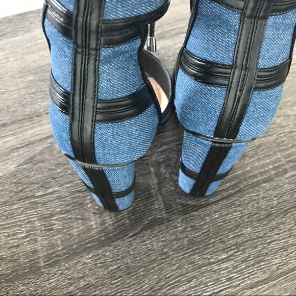 Denim Chunky High Heel - Picture 6 of 6