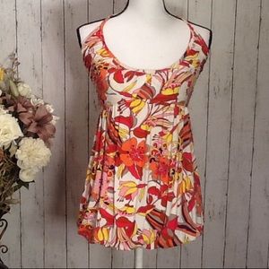 ON HOLD FOR GIN Bebe Halter Floral Top Size Small