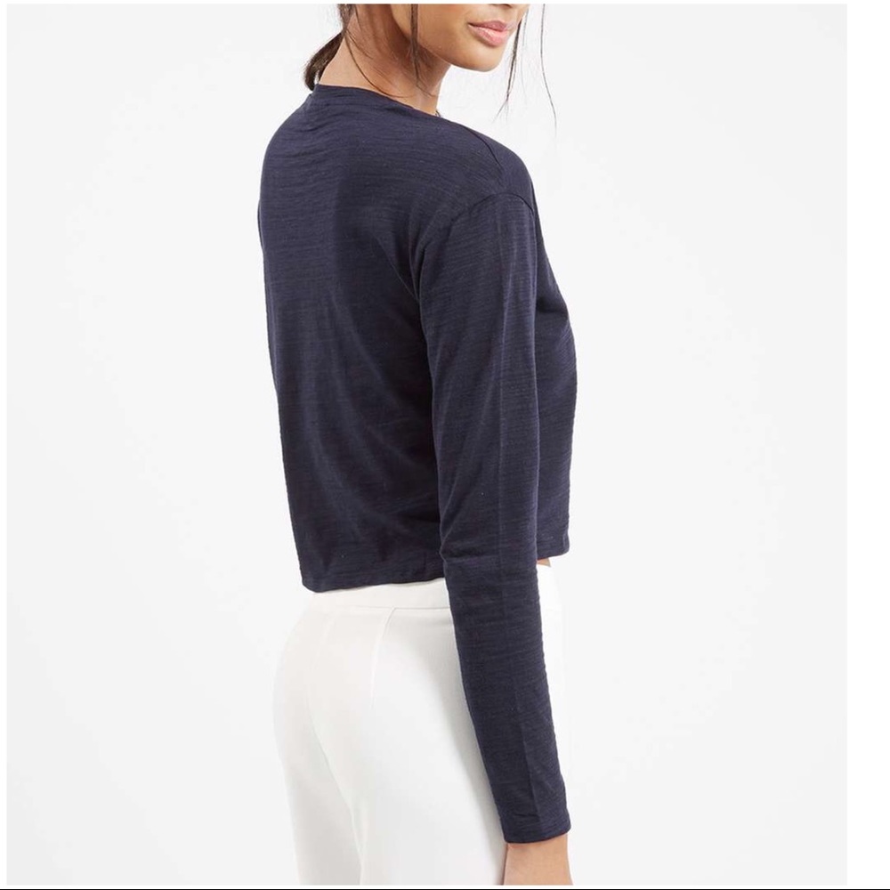 TOPSHOP SLUB CROP TOPS - Picture 2 of 4