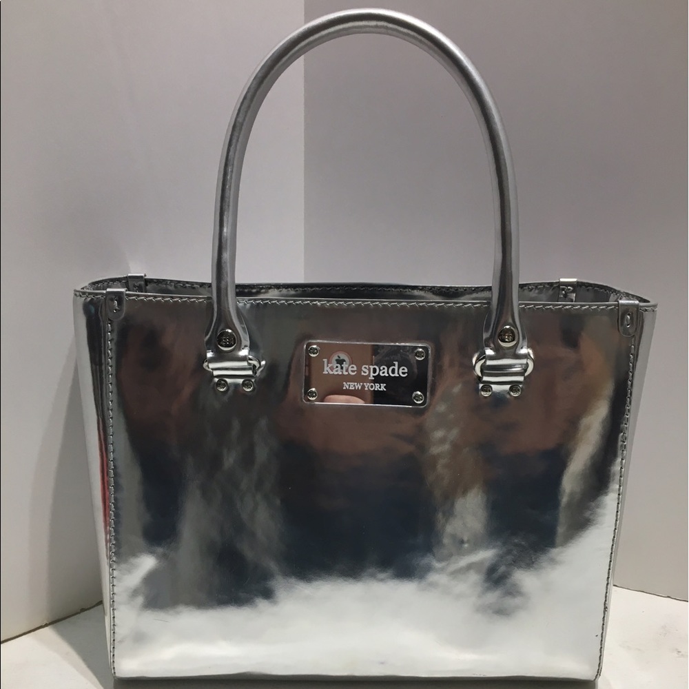 Kate spade silver mirror purse
