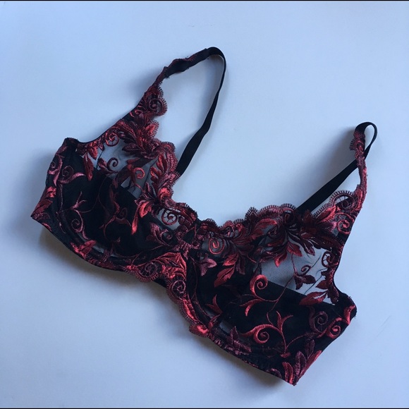 Soma Other - Soma lace underwire bra 36c red and black