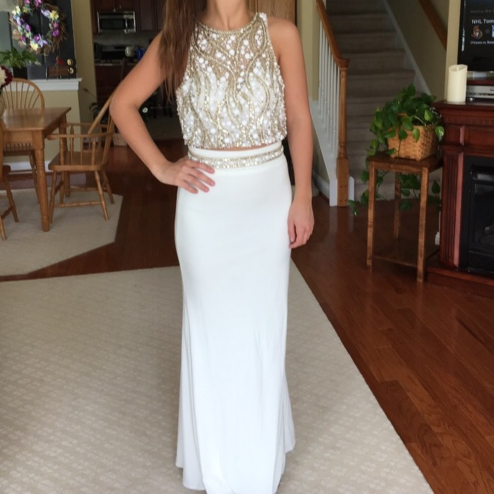 Tony Bowls Two Piece Prom Dress