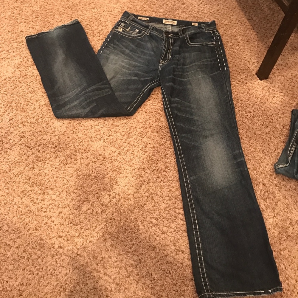 Men's Buckle vasai boot cut jeans