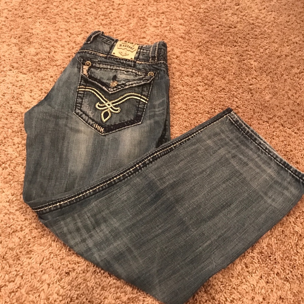 Men's express rock revival jeans