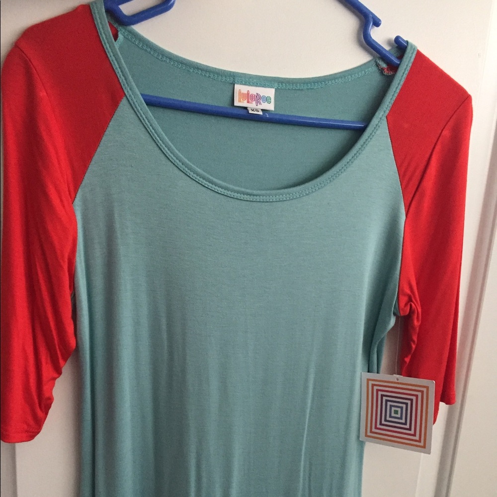 Pink and blue Julia Lularoe dress